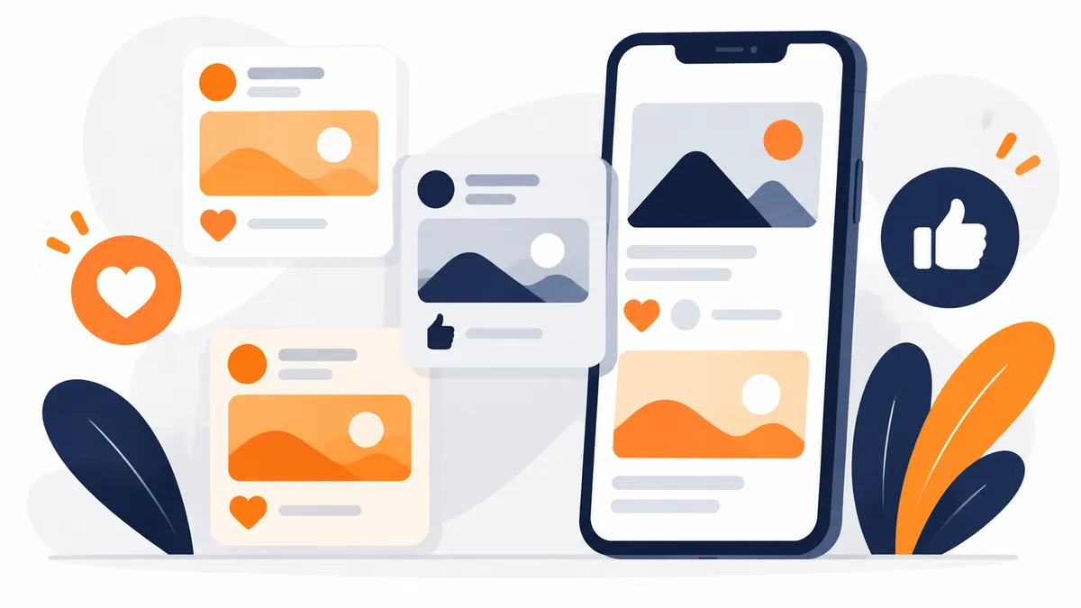 Illustration for the guide: Temporary Number for Instagram, TikTok and Facebook: A Simple Guide