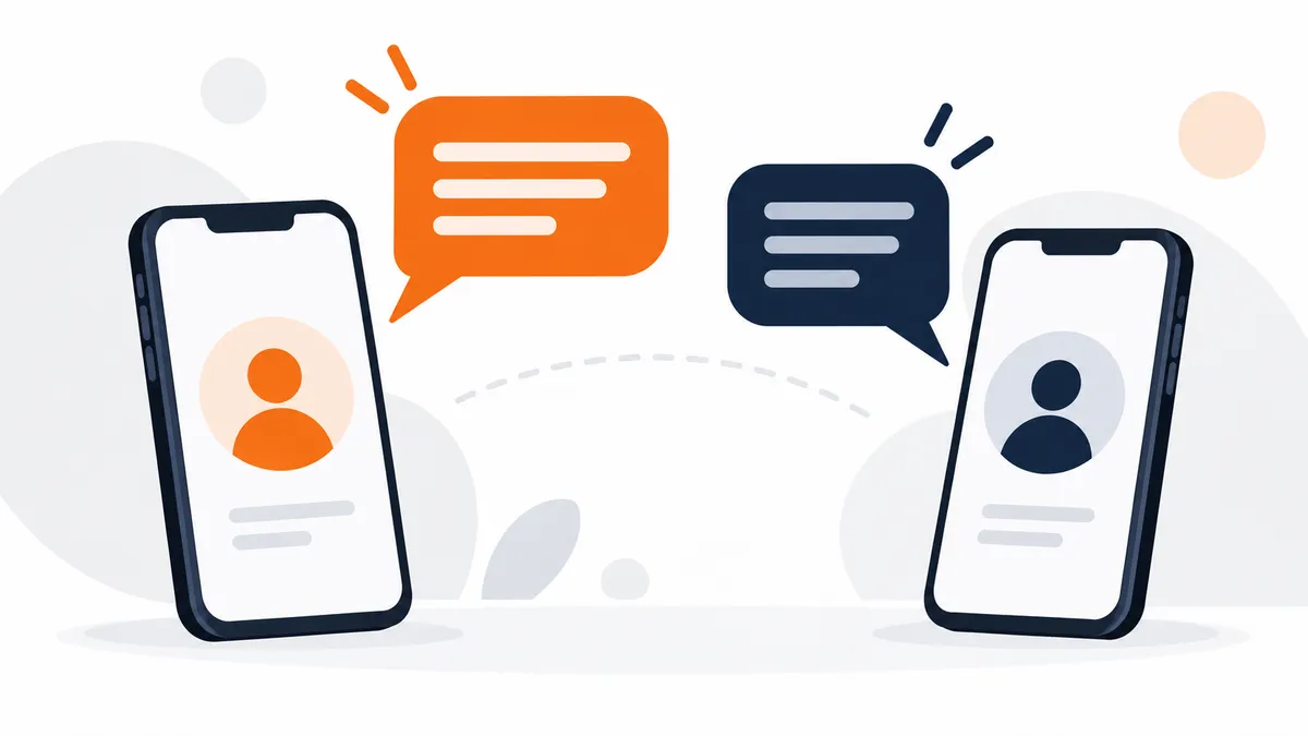 Illustration for the guide: How to Use Two WhatsApp Accounts (and What Number Each Needs)